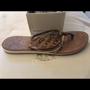 Coach Molly Metallic Sandals